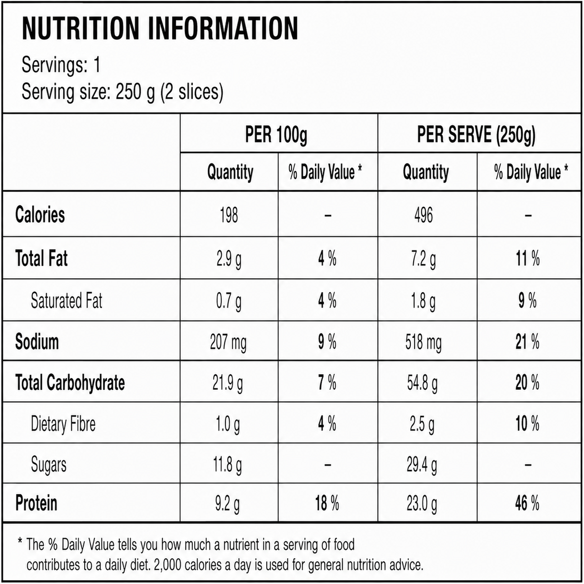 Protein Banana Bread (2 slices)